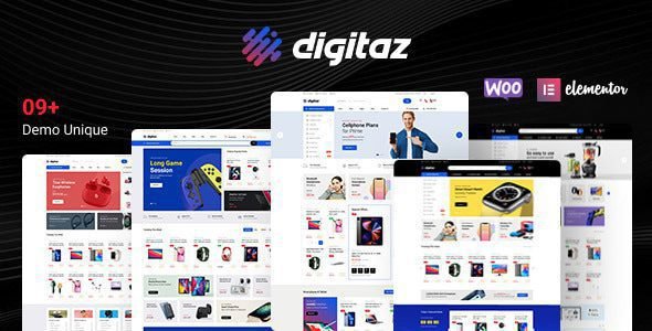 Digitaz: Tema WooCommerce para tiendas de electrónica modernas con Elementor