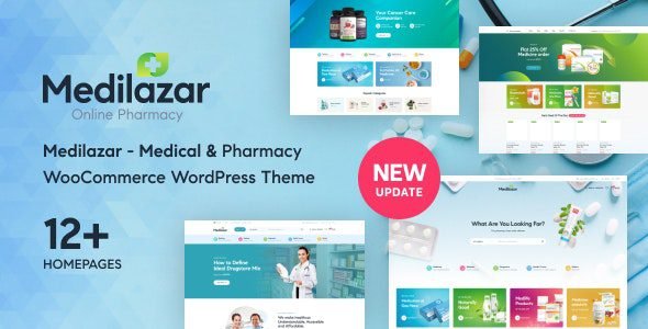 Medilazar: tema WordPress para farmacias y tiendas de productos médicos