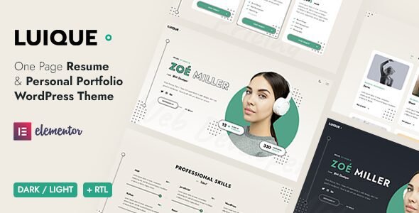 Luique: Tema WordPress ideal para crear un portafolio profesional