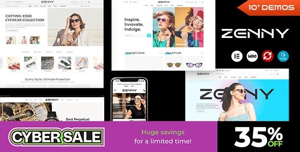 Zenny: tema WordPress para tiendas de joyería, relojes y gafas