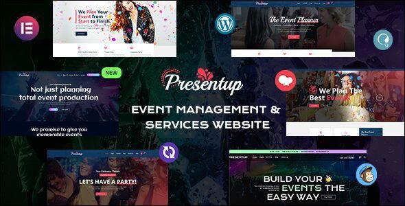 Presentup: Tema WordPress para planificadores y gestión de eventos
