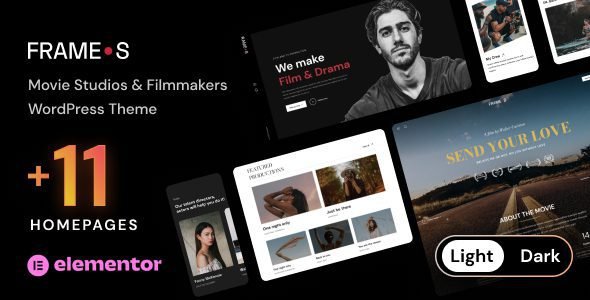 Frames: tema WordPress para portafolios de cine y proyectos audiovisuales