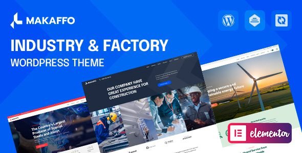 Makaffo: Tema WordPress ideal para sitios web industriales y fábricas