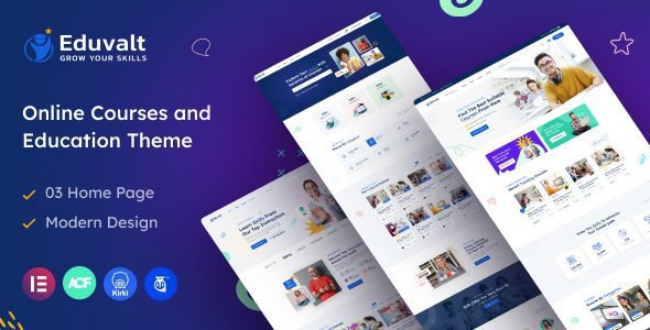 Eduvalt: Tema WordPress para crear sitios de cursos en línea y educación