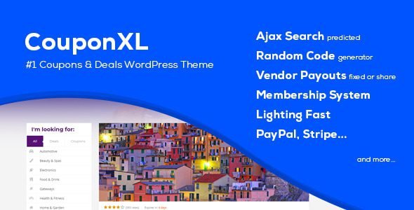 CouponXL: características y ventajas para crear sitios de cupones y ofertas