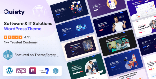 Quiety: Tema WordPress para empresas de tecnología y software SaaS