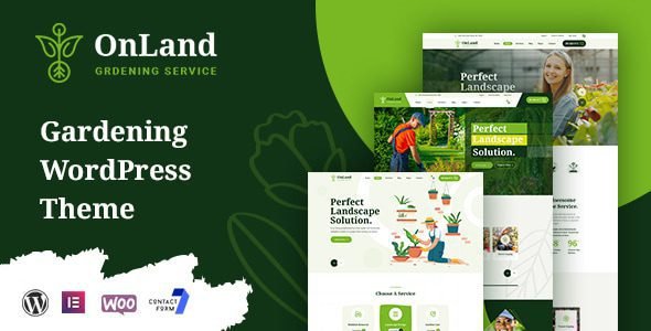 OnLand: Tema de WordPress ideal para sitios de jardinería y paisajismo