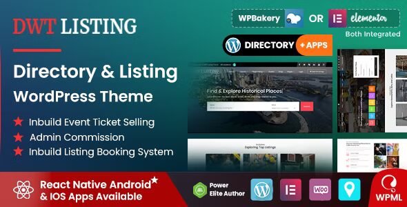 DWT: tema WordPress para crear directorios y listados profesionales
