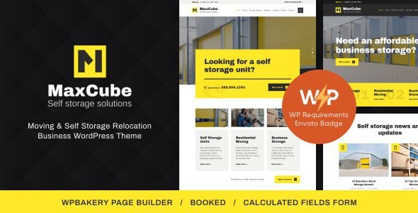 MaxCube: Tema WordPress ideal para empresas de mudanza y almacenamiento