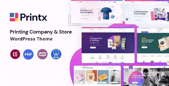 Printx: tema WordPress especializado para sitios de servicios de impresión