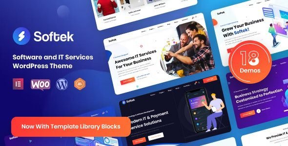 Softek: Tema WordPress ideal para empresas de tecnología y software