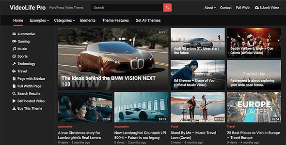 VideoLife Pro: cómo crear un sitio de videos profesional en WordPress