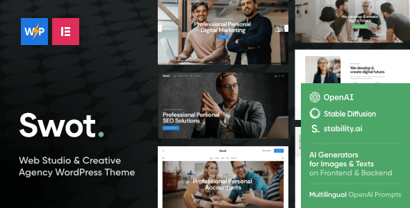 Swot: Tema WordPress moderno para agencias digitales y empresas corporativas