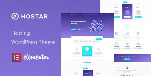 Hostar: Tema WordPress para crear sitios profesionales de hosting web