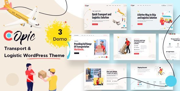 Copic: Tema WordPress para empresas de transporte y logística en México