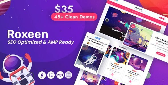 Roxeen: Tema ligero y moderno para blogs y revistas en WordPress