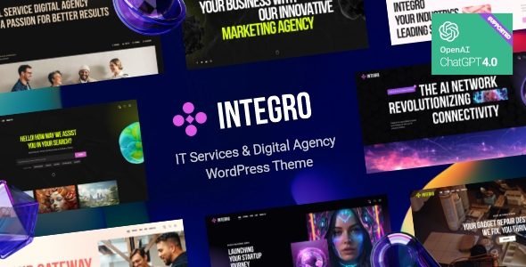 Integro: Tema WordPress para agencias digitales y servicios tecnológicos