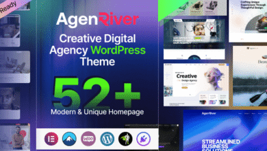 AgenRiver, el tema WordPress ideal para agencias digitales creativas