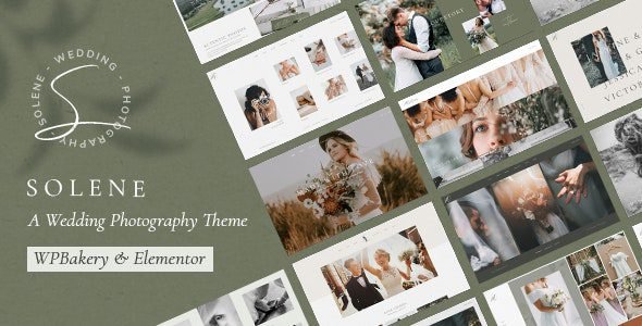 Solene: Tema de WordPress para portafolio de fotografía de bodas