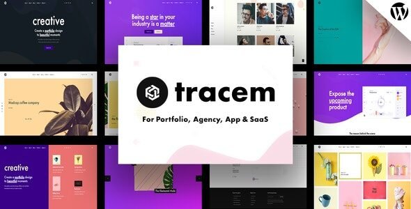 Tracem: Tema WordPress para agencia y portafolio compatible con Elementor