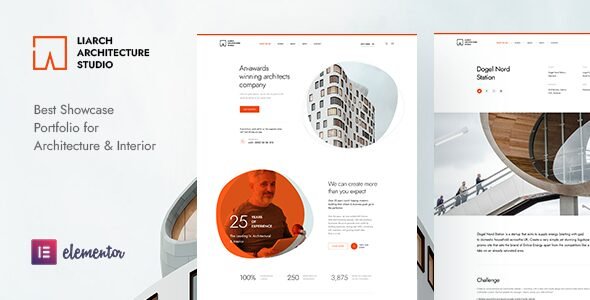 Liarch: tema WordPress para arquitectura y diseño de interiores profesionales