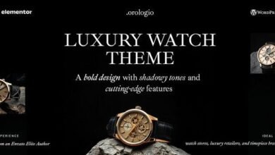 Orologio: tema WordPress para tiendas exclusivas de relojes de lujo