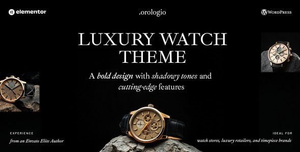Orologio: tema WordPress para tiendas exclusivas de relojes de lujo
