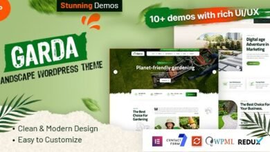 Garda, tema WordPress ideal para sitios de jardinería y paisajismo