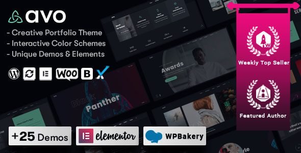 Avo: Tema WordPress para portafolios creativos y agencias de diseño