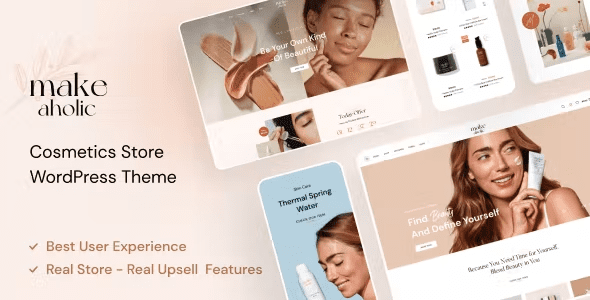 Makeaholic, tema WordPress para tiendas de belleza y cosméticos en línea