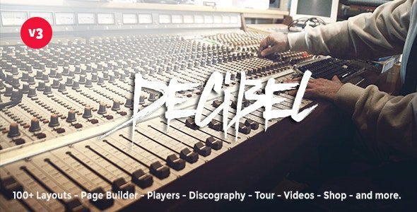 Decibel: Tema WordPress para músicos, bandas y sellos discográficos