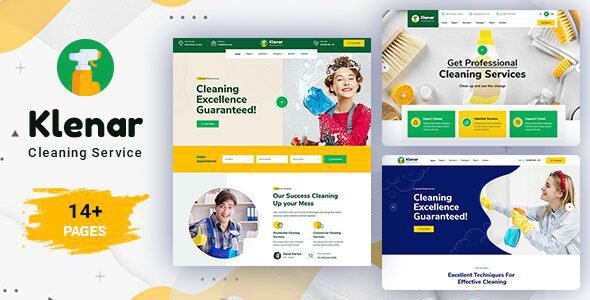Klenar: tema de WordPress ideal para empresas de servicios de limpieza