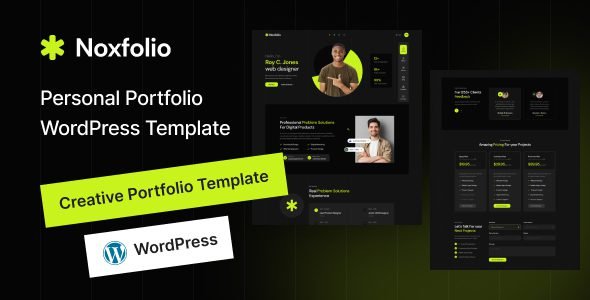 Noxfolio: tema de WordPress para portafolios y currículums profesionales
