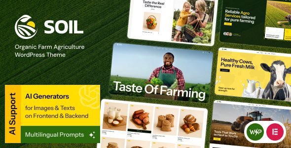 Soil: Tema WordPress para sitios de agricultura orgánica y granjas