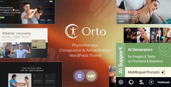 Orto: Tema WordPress para clínicas de fisioterapia y rehabilitación