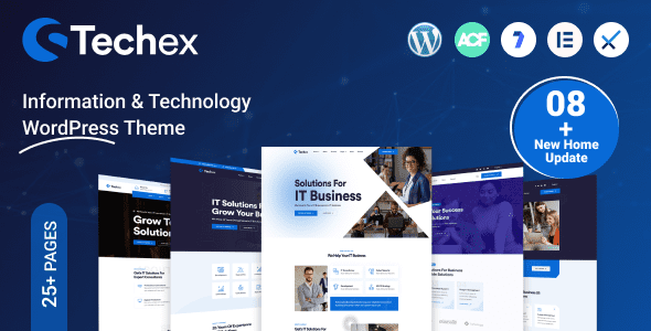 Techex: Tema WordPress para empresas de tecnología y servicios IT