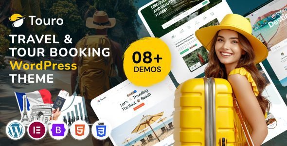 Touro: Tema WordPress adaptable para agencias de viajes y operadores turísticos