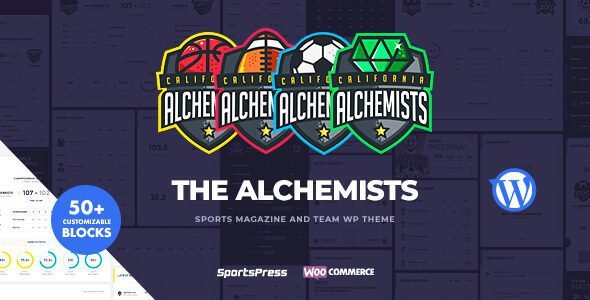 Alchemists: tema WordPress para sitios de deportes y eSports profesionales