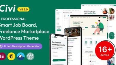 Civi, tema WordPress para crear bolsas de trabajo y mercados freelance