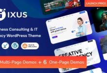 Gixus: Tema WordPress ideal para consultoría empresarial y agencias IT