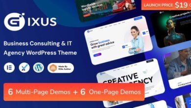 Gixus: Tema WordPress ideal para consultoría empresarial y agencias IT