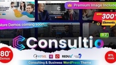 Consultio: tema WordPress para empresas de consultoría y servicios profesionales