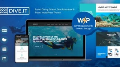 DiveIt: Tema WordPress para escuelas de buceo y viajes profesionales