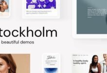 Stockholm: Tema profesional para sitios creativos y tiendas en línea