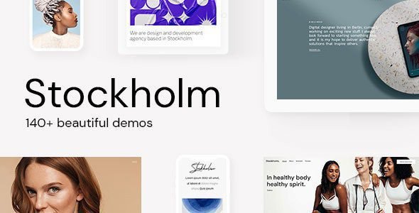 Stockholm: Tema profesional para sitios creativos y tiendas en línea