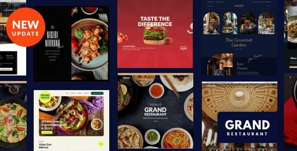 Grand Restaurant: Tema WordPress ideal para sitios web de restaurantes y cafés