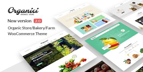 Organici: tema WordPress para tiendas orgánicas y panaderías en línea
