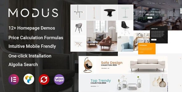 Modus: Tema moderno para tiendas de muebles con WooCommerce