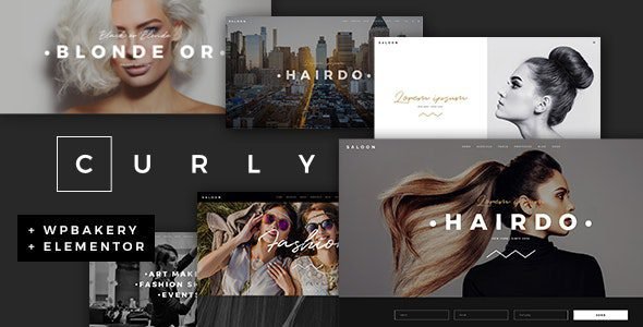 Curly: Tema WordPress ideal para salones de belleza y peluquerías