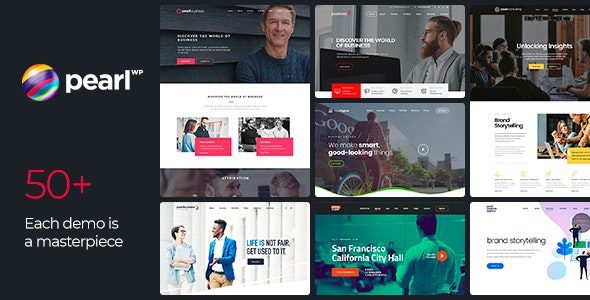 Pearl: Tema WordPress flexible para empresas y proyectos corporativos